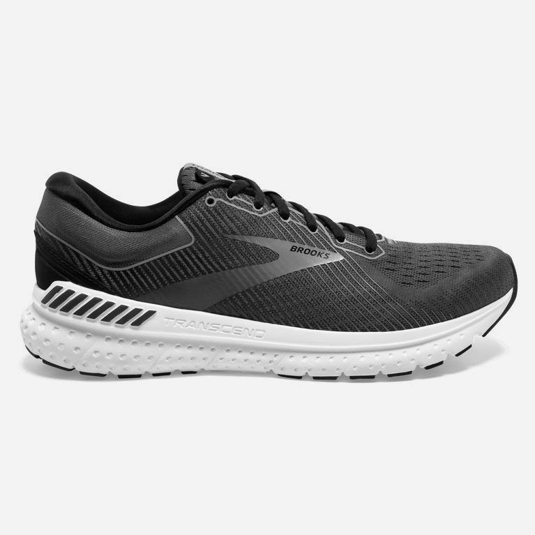 Brooks Transcend 7 Israel - Men's Road Running Shoes - Black/Ebony/Grey (73851-DKSJ)